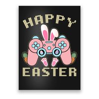 Cute Happy Easter Bunny Game Controller Poster