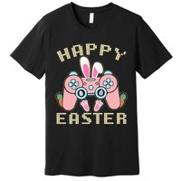 Cute Happy Easter Bunny Game Controller Premium T-Shirt