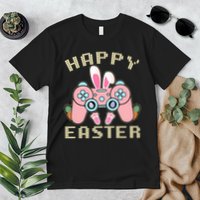 Cute Happy Easter Bunny Game Controller Premium T-Shirt