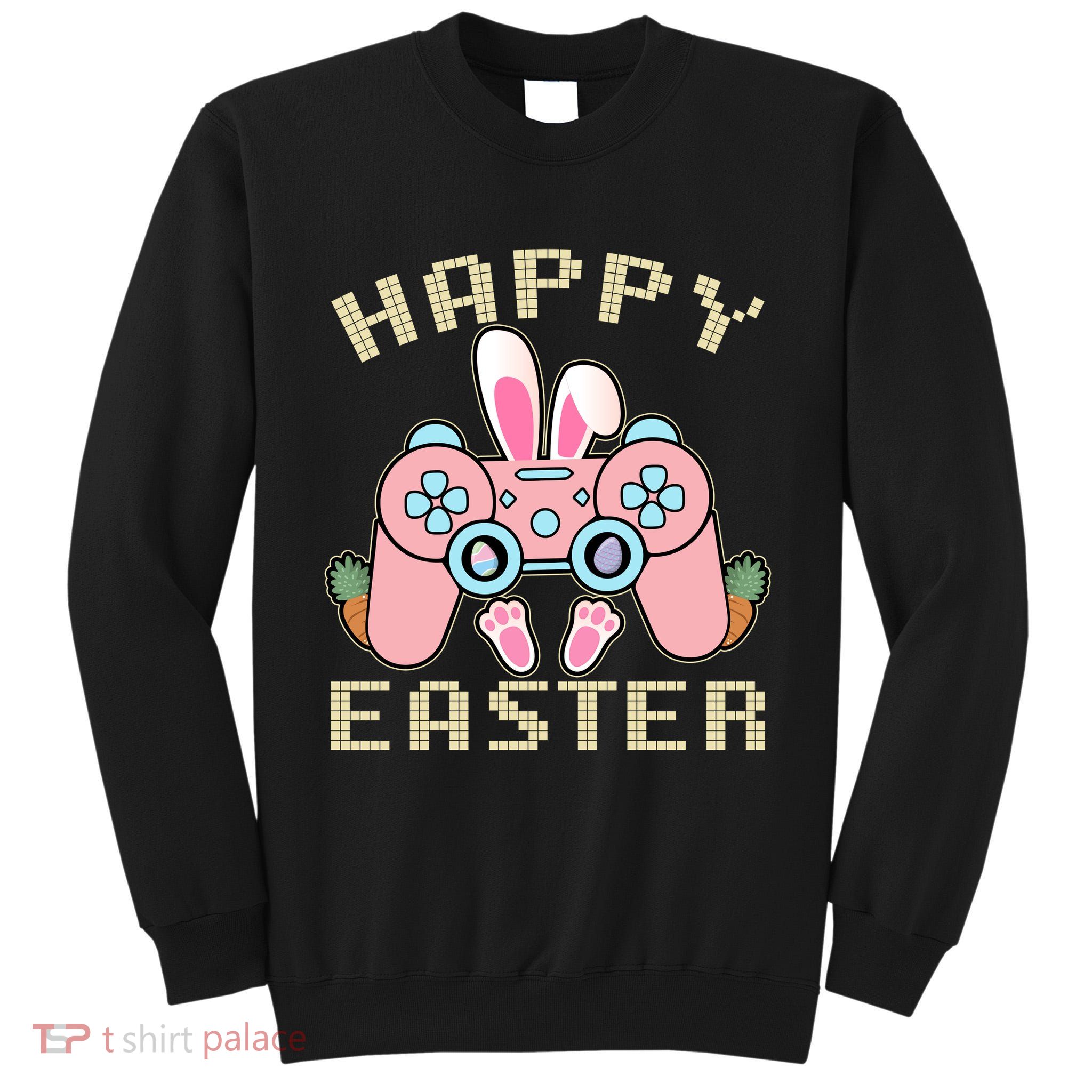 Cute Happy Easter Bunny Game Controller Tall Sweatshirt