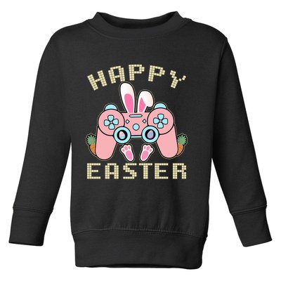 Cute Happy Easter Bunny Game Controller Toddler Sweatshirt