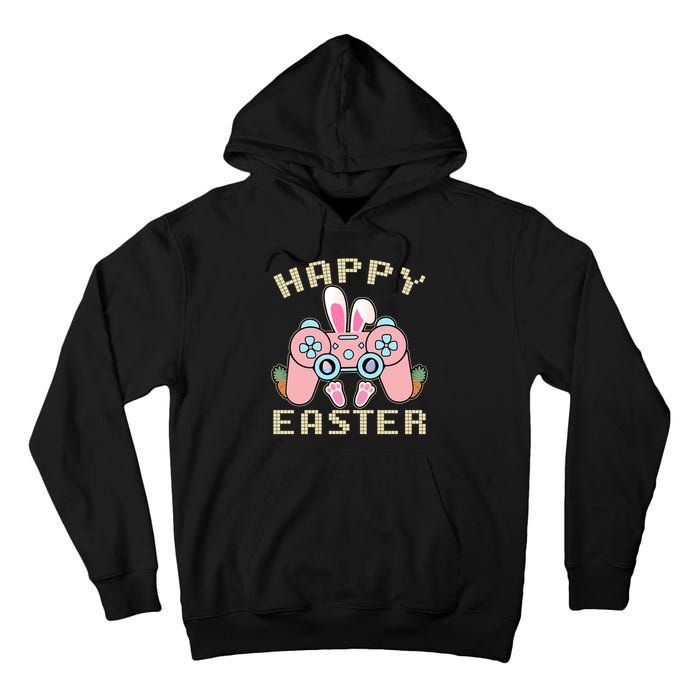 Cute Happy Easter Bunny Game Controller Tall Hoodie