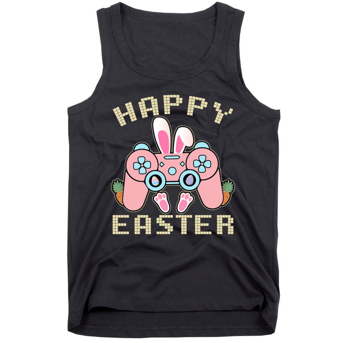 Cute Happy Easter Bunny Game Controller Tank Top