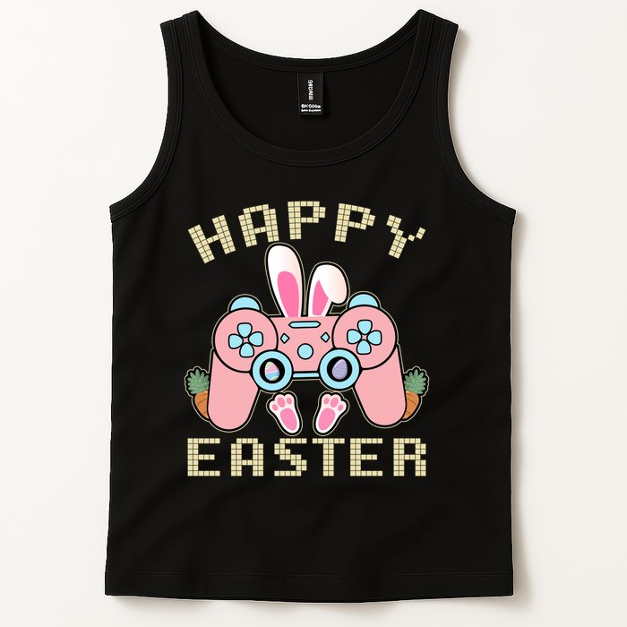 Cute Happy Easter Bunny Game Controller Tank Top