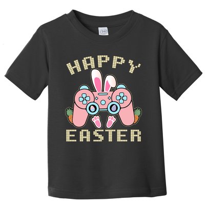Cute Happy Easter Bunny Game Controller Toddler T-Shirt