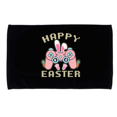 Cute Happy Easter Bunny Game Controller Microfiber Hand Towel