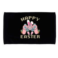 Cute Happy Easter Bunny Game Controller Microfiber Hand Towel