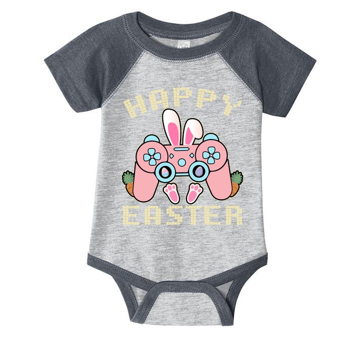 Cute Happy Easter Bunny Game Controller Infant Baby Jersey Bodysuit