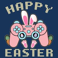 Cute Happy Easter Bunny Game Controller Infant Baby Jersey Bodysuit