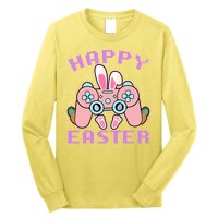 Cute Happy Easter Bunny Game Controller Long Sleeve Shirt
