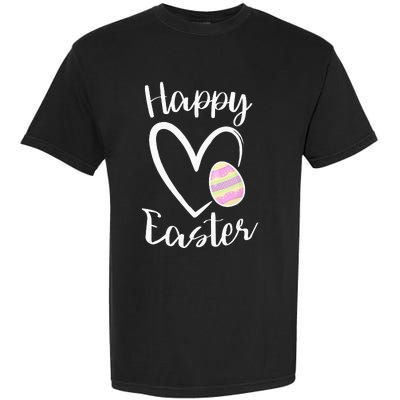 Cute Happy Easter Heart Pastel Easter Outfit Garment-Dyed Heavyweight T-Shirt