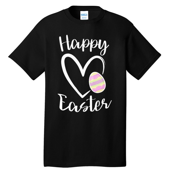 Cute Happy Easter Heart Pastel Easter Outfit Tall T-Shirt