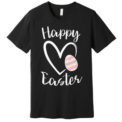 Cute Happy Easter Heart Pastel Easter Outfit Premium T-Shirt