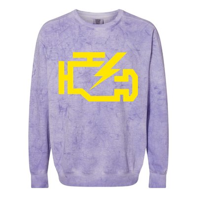 Check Engine Light  Colorblast Crewneck Sweatshirt