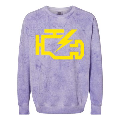 Check Engine Light  Colorblast Crewneck Sweatshirt