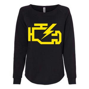 Check Engine Light  Womens California Wash Sweatshirt