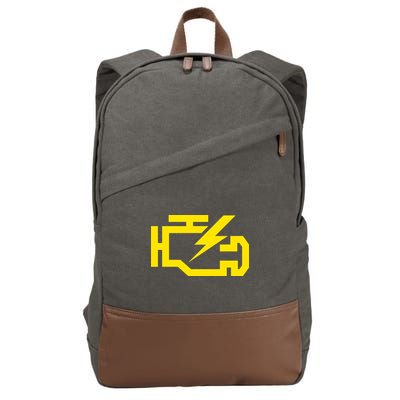 Check Engine Light  Cotton Canvas Backpack