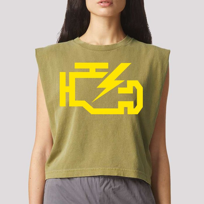 Check Engine Light  Garment-Dyed Women's Muscle Tee