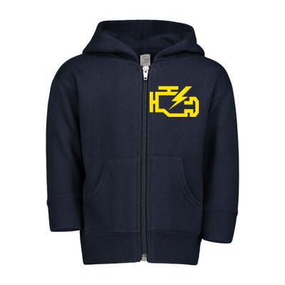 Check Engine Light  Toddler Zip Fleece Hoodie