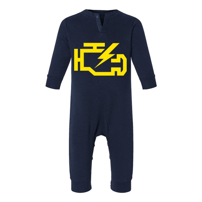 Check Engine Light  Infant Fleece One Piece