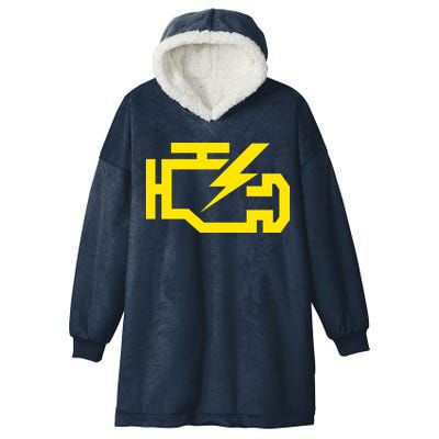 Check Engine Light  Hooded Wearable Blanket