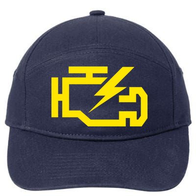 Check Engine Light  7-Panel Snapback Hat