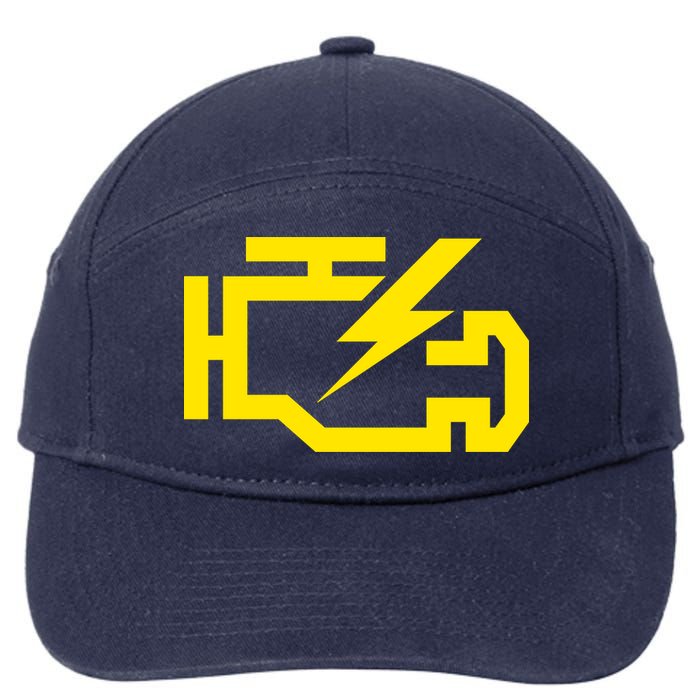 Check Engine Light  7-Panel Snapback Hat