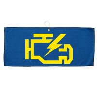 Check Engine Light  Large Microfiber Waffle Golf Towel