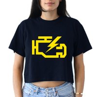 Check Engine Light  Crop Top