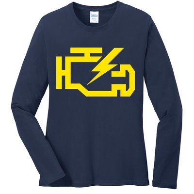 Check Engine Light  Ladies Long Sleeve Shirt