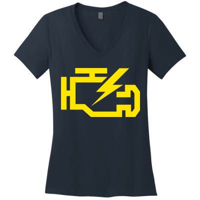 Check Engine Light  Women's V-Neck T-Shirt
