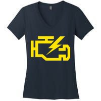 Check Engine Light  Women's V-Neck T-Shirt