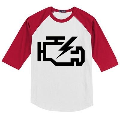 Check Engine Light  Kids Colorblock Raglan Jersey