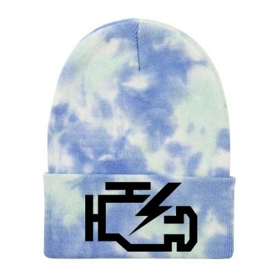 Check Engine Light  Tie Dye 12in Knit Beanie