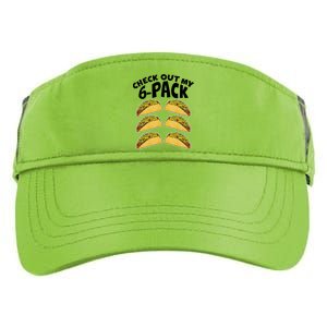 Check Out My 6-Pack Tacos Adult Drive Performance Visor