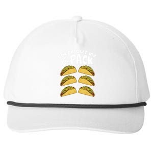 Check Out My 6-Pack Tacos Snapback Five-Panel Rope Hat