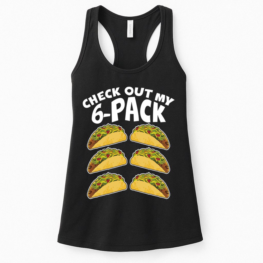 Check Out My 6-Pack Tacos Womens Tank Top