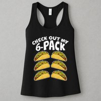 Check Out My 6-Pack Tacos Womens Tank Top