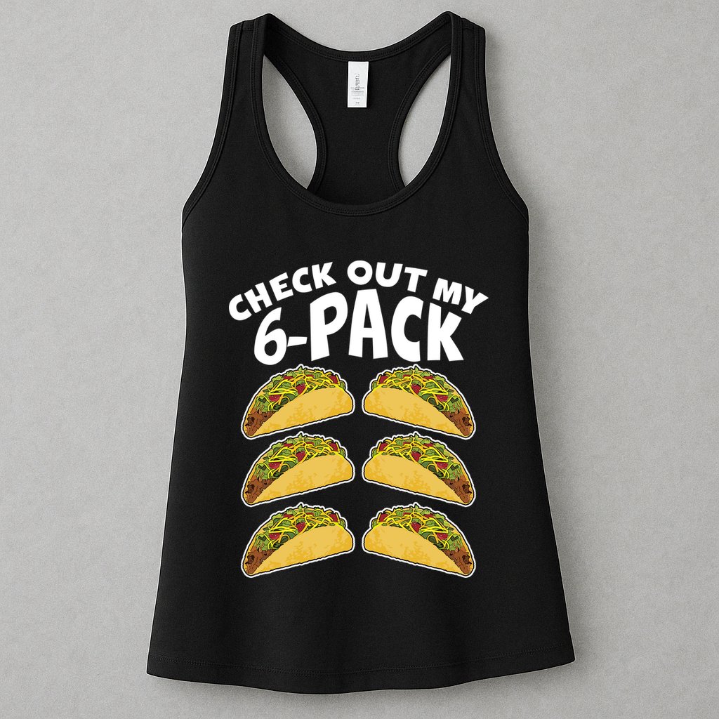 Check Out My 6-Pack Tacos Womens Tank Top