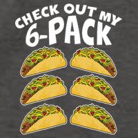 Check Out My 6-Pack Tacos Vector Backpack