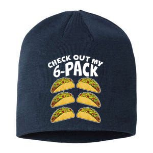 Check Out My 6-Pack Tacos Sustainable Beanie