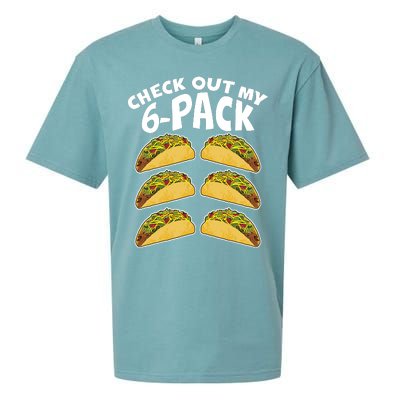 Check Out My 6-Pack Tacos Sueded Cloud Jersey T-Shirt