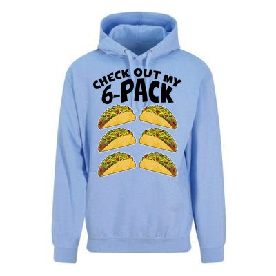 Check Out My 6-Pack Tacos Unisex Surf Hoodie