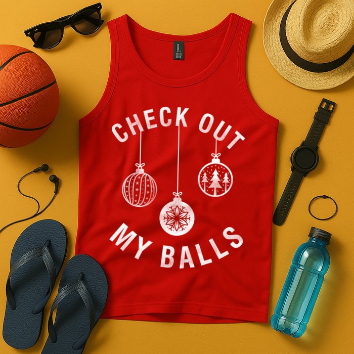 Check Out My Balls Tank Top