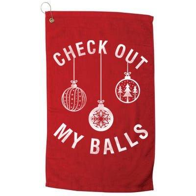 Check Out My Balls Golf Towel