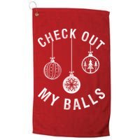 Check Out My Balls Golf Towel