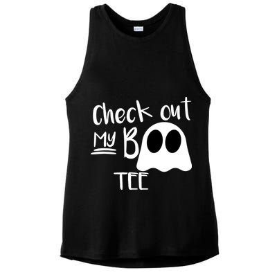 Check Out My Boo Tee Ladies PosiCharge Tri-Blend Wicking Tank