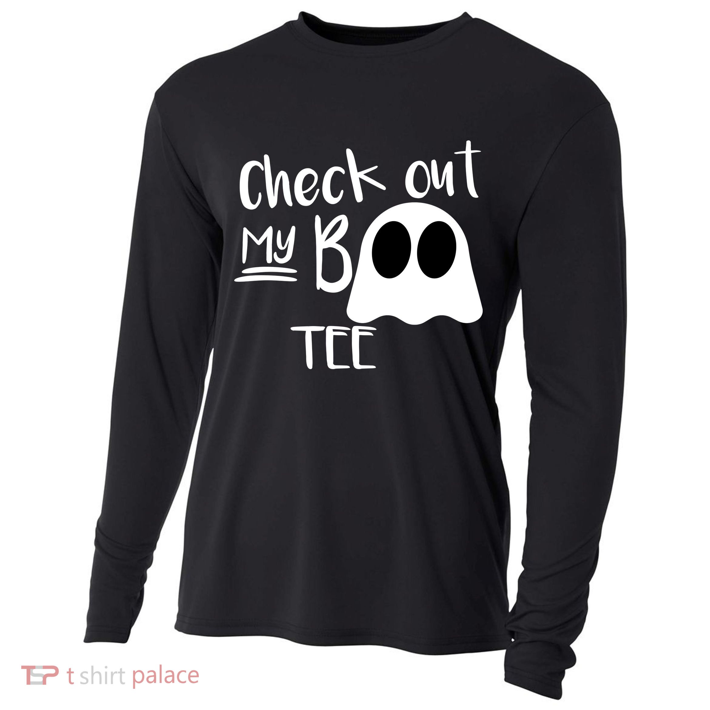 Check Out My Boo Tee Cooling Performance Long Sleeve Crew
