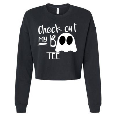 Check Out My Boo Tee Cropped Pullover Crew