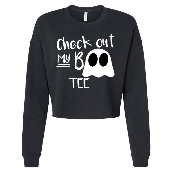 Check Out My Boo Tee Cropped Pullover Crew